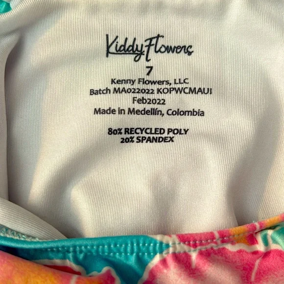 Kenny Flowers girls Maui bathing suit - Picture 3 of 3